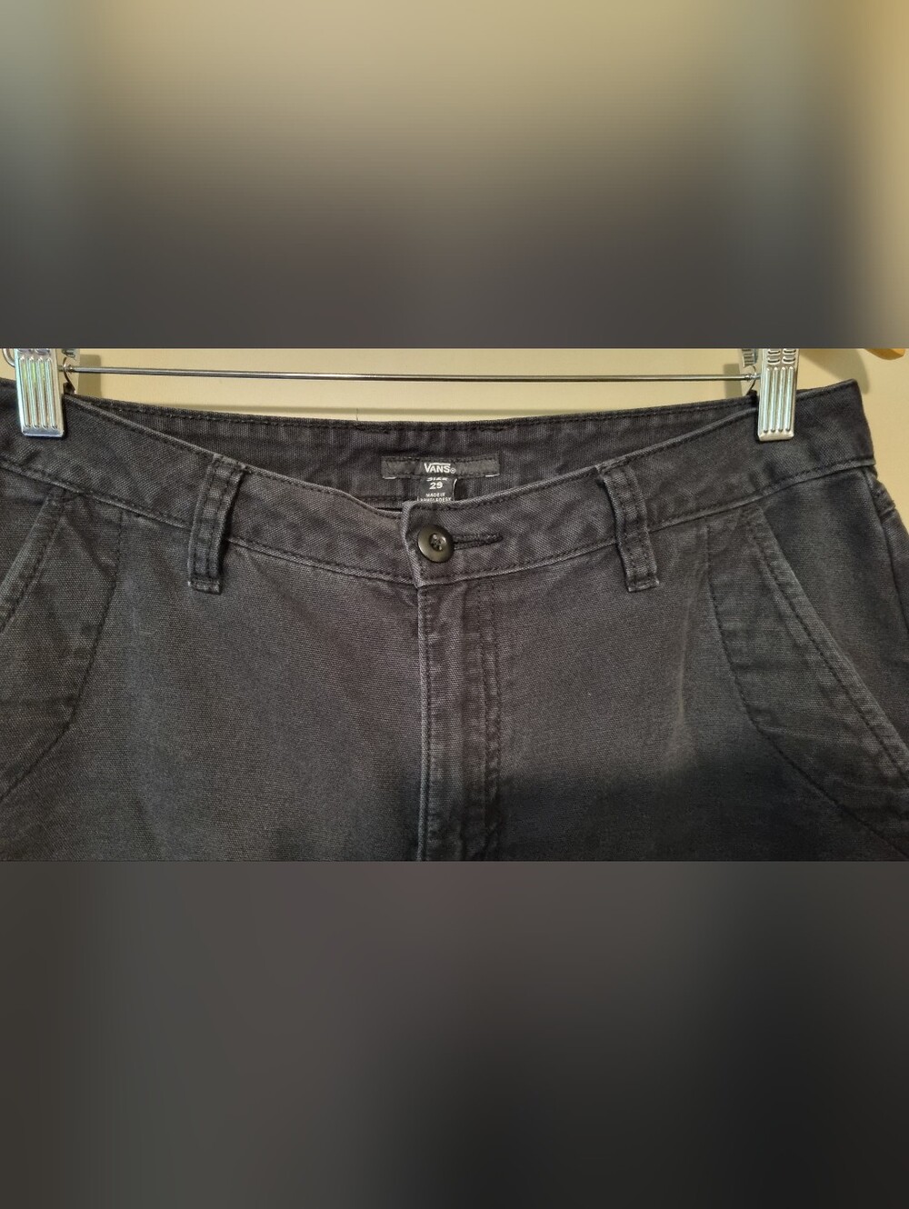 Vans Charcoal Black Straight Waist Pants